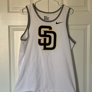 Men's San Diego Padres Nike White Bro Tank Top